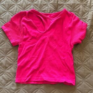 Aura Kids Short Sleeve Tee - Pink